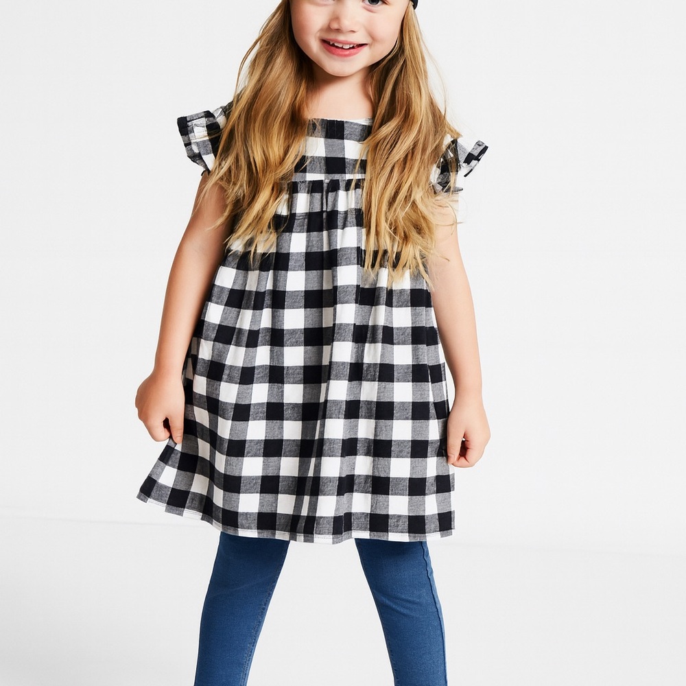 Gymboree Baby Girls 9-12 M Flannel Buffalo Plaid Holiday Dress